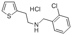 Structure of N-(2-CHLOROBENZYL)-2-(2-THIENYL)ETHYLAMINE HYDROCHLORIDE