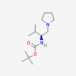 Structure of (S)-1-N-BOC-2-METHYL-1-PYRROLIDIN-1-YLMETHYL-PROPYLAMINE