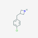 3-(4-Chlorobenzyl)azetidine结构式