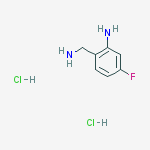 Structure of BENZENEMETHANAMINE, 2-AMINO-4-FLUORO-, DIHYDROCHLORIDE