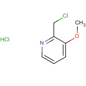 Structure of Pyridine, 2-(chloromethyl)-3-methoxy-, hydrochloride