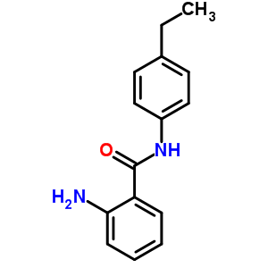 2-AMINO-N-(4-ETHYL-PHENYL)-BENZAMIDE结构式