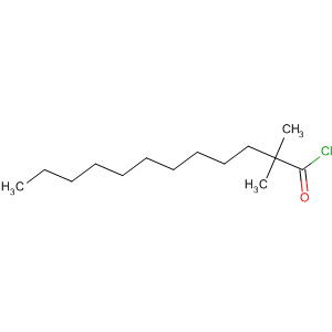 Structure of Dodecanoyl chloride, 2,2-dimethyl-