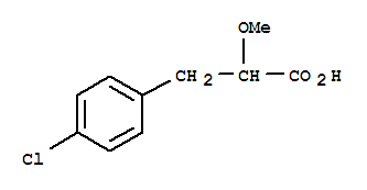 Structure of 3-(4-Chlorophenyl)-2-methoxypropanoic acid