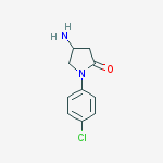 Structure of 4-amino-1-(4-chlorophenyl)pyrrolidin-2-one(SALTDATA: HCl)