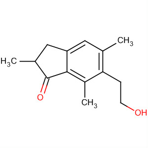 Structure of 1H-Inden-1-one, 2,3-dihydro-6-(2-hydroxyethyl)-2,5,7-trimethyl-