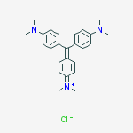 Structure of Crystal Violet Nonahydrate [Ion association reagent for spectrophotometric analysis]