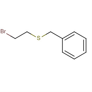 Benzene, [[(2-bromoethyl)thio]methyl]-结构式