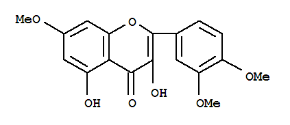 Structure of 347TRIMETHOXYQUERCETIN