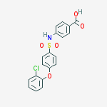 4-[4-(2-CHLOROPHENOXY)PHENYLSULFONYLAMINO]BENZOIC ACID, 96%结构式