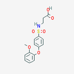 N-[4-(2-METHOXYPHENOXY)PHENYLSULFONYL]-BETA-ALANINE, 96%结构式