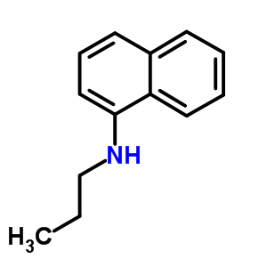 Structure of 1-Naphthalenamine, N-propyl-