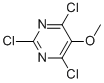Structure of PYRIMIDINE, 2,4,6-TRICHLORO-5-METHOXY-