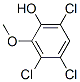 Structure of 3,4,6-trichloroguaiacol