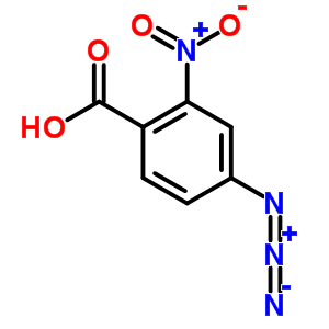 4-Azido-2-nitrobenzoic acid结构式