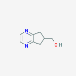 5H-CYCLOPENTAPYRAZINE-6-METHANOL,6,7-DIHYDRO-结构式