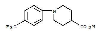 Structure of 1-(4-TRIFLUOROMETHYLPHENYL)PIPERIDINE-4-CARBOXYLIC ACID