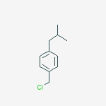 Structure of 1-(chloromethyl)-4-(2-methylpropyl)benzene