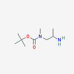 Structure of TERT-BUTYL N-(2-AMINOPROPYL)-N-METHYLCARBAMATE