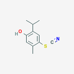 4-hydroxy-2-methyl-5-(propan-2-yl)phenyl thiocyanate结构式