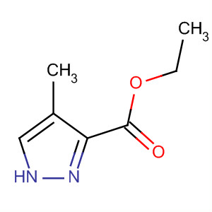 Structure of 1H-Pyrazole-3-carboxylic acid, 4-methyl-, ethyl ester