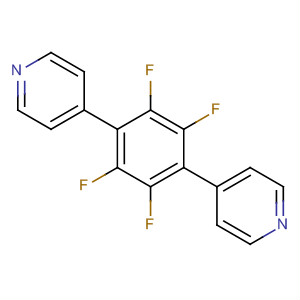 Structure of Pyridine, 4,4'-(2,3,5,6-tetrafluoro-1,4-phenylene)bis-