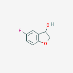 5-Fluoro-2,3-dihydro-1-benzofuran-3-ol结构式
