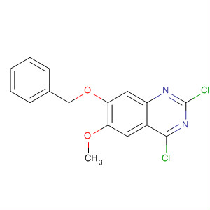 Structure of Quinazoline, 2,4-dichloro-6-methoxy-7-(phenylmethoxy)-