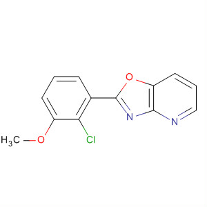 Structure of Oxazolo[4,5-b]pyridine, 2-(2-chloro-3-methoxyphenyl)-