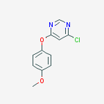 Structure of PYRIMIDINE, 4-CHLORO-6-(4-METHOXYPHENOXY)-