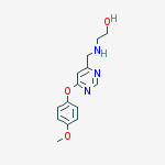 Structure of ETHANOL, 2-[[6-(4-METHOXYPHENOXY)-4-PYRIMIDINYL]METHYLAMINO]-