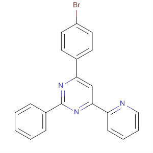 Pyrimidine, 4-(4-bromophenyl)-2-phenyl-6-(2-pyridinyl)-结构式