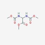 Structure of bis[(methoxycarbonyl)amino] Acetic acid methyl ester