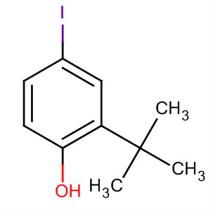 Structure of Phenol, 2-(1,1-dimethylethyl)-4-iodo-