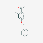 Structure of 1-[2-methyl-4-(phenylmethoxy)phenyl]Ethanone