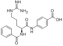 Structure of N-ALPHA-BENZOYL-L-ARGININE 4-CARBOXYANILIDE HYDROCHLORIDE