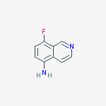 Structure of 5-ISOQUINOLINAMINE,8-FLUORO-