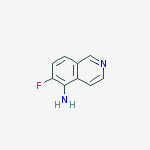Structure of 5-ISOQUINOLINAMINE,6-FLUORO-