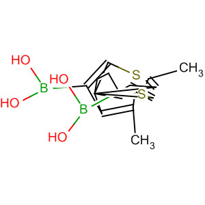 Structure of Boronic acid,[1-cyclopentene-1,2-diylbis(5-methyl-4,2-thiophenediyl)]bis-