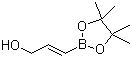 (E)-3-(4,4,5,5-四甲基-1,3,2-二氧杂戊硼烷-2-基)-2-丙烯-1-醇结构式