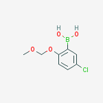 5-Chloro-2-(methoxymethoxy)phenylboronic acid结构式