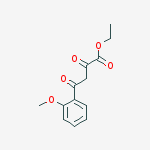Structure of ethyl 4-(2-methoxyphenyl)-2,4-dioxobutaate