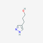Structure of 3-(1H-pyrazol-4-yl)-1-propanol(SALTDATA: FREE)