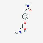 Structure of (1)-2-(4-(2-Hydroxy-3-(isopropylamino)propoxy)phenyl)acetamide