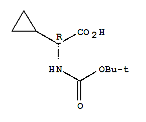 Structure of Boc-D-cyclopropylglycine