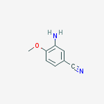 Structure of benzonitrile, 3-amino-4-methoxy-