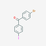 Structure of 4-BROMO-4-IODOBENZOPHENONE