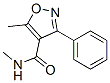 Structure of N,5-DIMETHYL-3-PHENYLISOXAZOLE-4-CARBOXAMIDE)