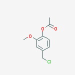 4-(Chloromethyl)-2-methoxyphenyl acetate结构式