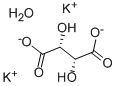 Structure of Potassium tartrate hemihydrate